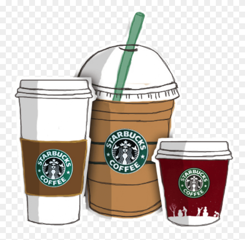 853x836 Coffee Frappuccino Starbucks Drawing Free Starbucks Iced Coffee Drawing, Beer, Alcohol, Beverage HD PNG Download