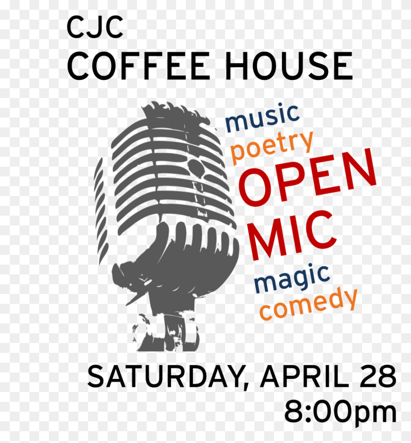 1120x1212 Coffee Houseopen Mic Night Microphone, Flyer, Poster, Paper Descargar Hd Png
