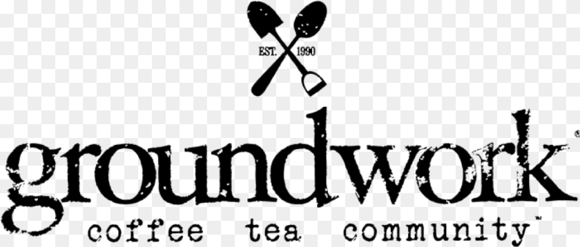Coffee Logo Groundwork Coffee, Gray Transparent PNG