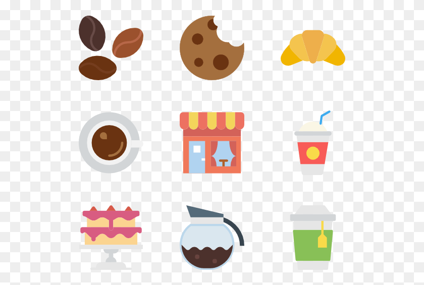 529x505 Coffee Shop Coffee Shop Flaticon, Text, Poster, Advertisement HD PNG Download