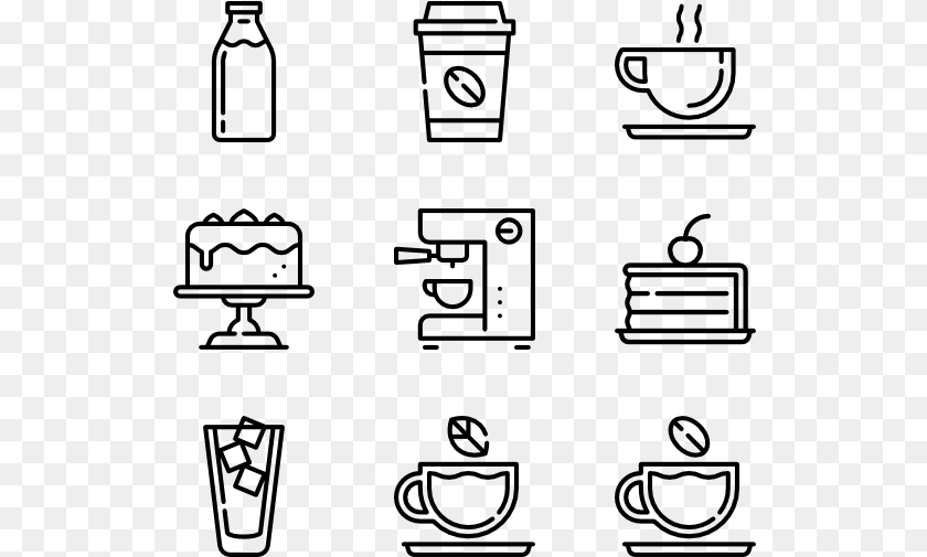 529x505 Coffee Shop Free Coffee Icon, Gray Transparent PNG