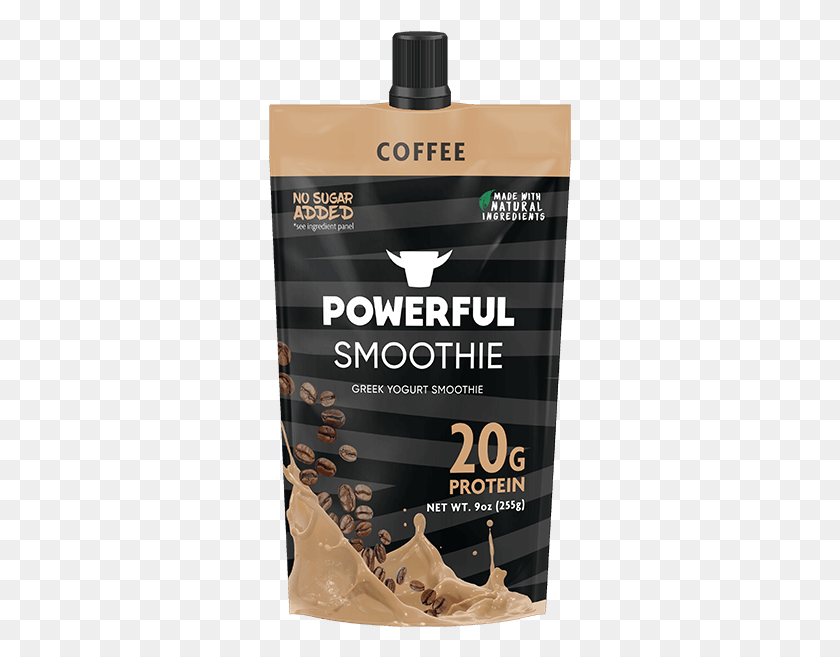 303x597 Coffee Smoothie Powerful Yogurt Smoothie, Text, Beverage, Drink HD PNG Download