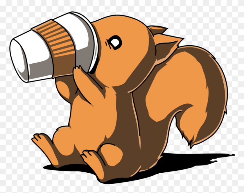 800x620 Coffee Squirrel Need More Coffee, Photography, Animal HD PNG Download