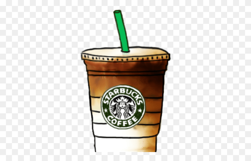 307x480 Кофе Starbucks Рисование Легко, Чашка Кофе, Чашка, Символ Hd Png Скачать