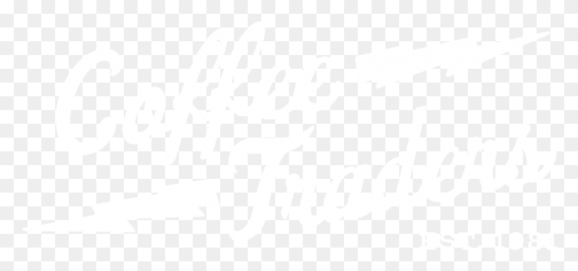 970x416 Кофе Трейдеры Белая Каллиграфия, Текст, Этикетка, Почерк Hd Png Скачать