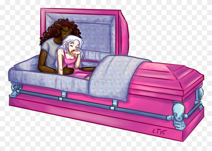 835x577 Coffin, Furniture, Bed, Person HD PNG Download