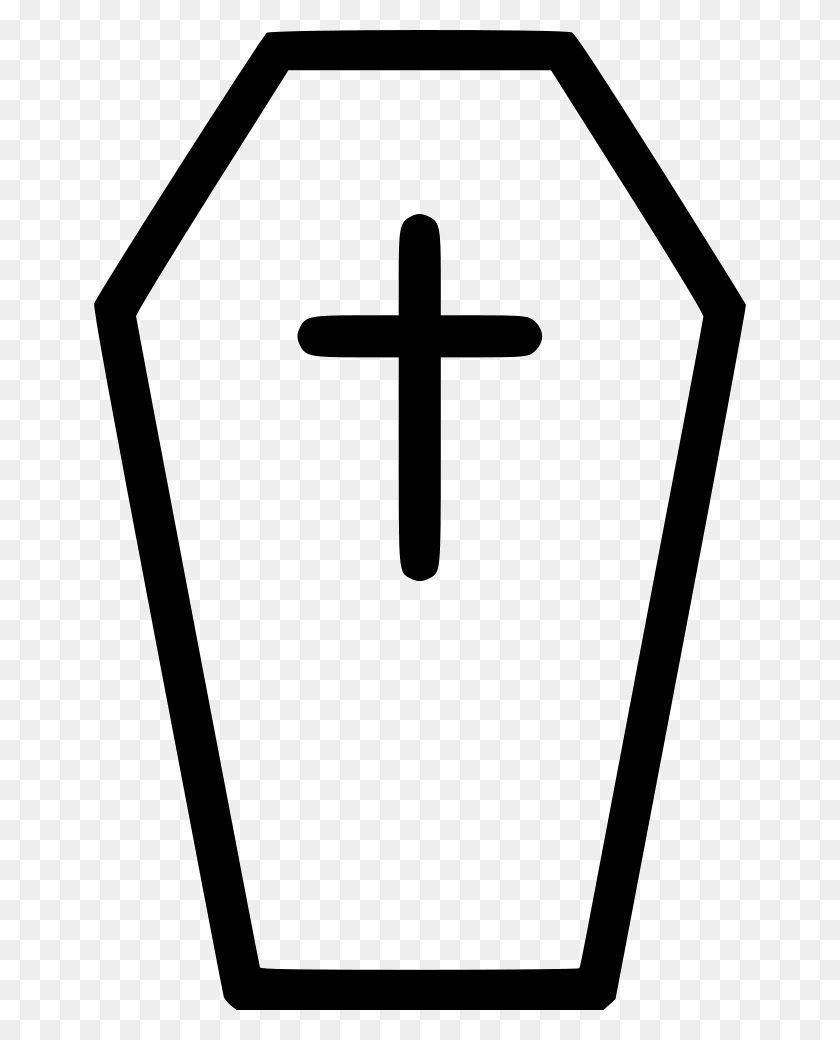 652x980 Гроб Svg Icon Free Coffin Icon, Крест, Символ, Свет Hd Png Скачать