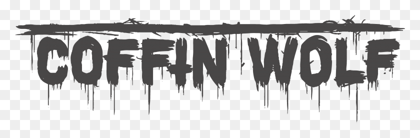 3325x924 Coffin Wolf Logo Grey Monochrome, Nature, Outdoors, Ice HD PNG Download