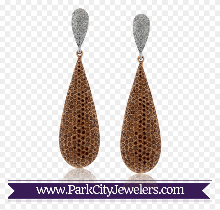 801x762 Cognac And White Diamond Pave Drop Earrings, Accessories, Accessory, Jewelry HD PNG Download