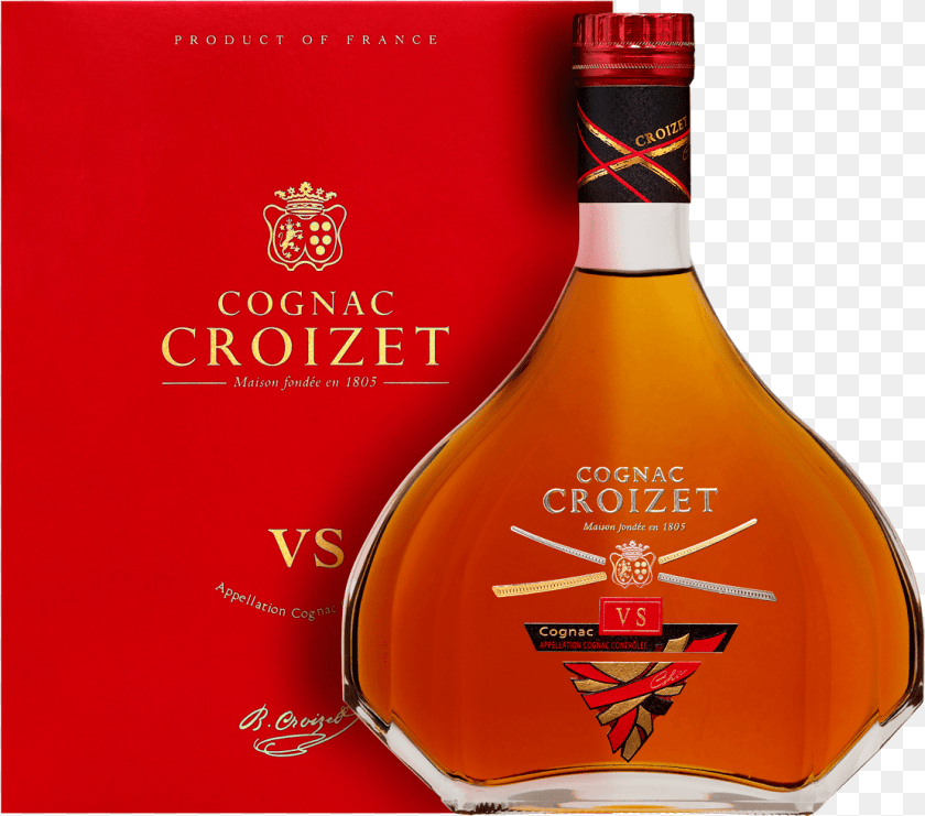 Cognac Croizet Vs, Alcohol, Beverage, Liquor, Whisky PNG