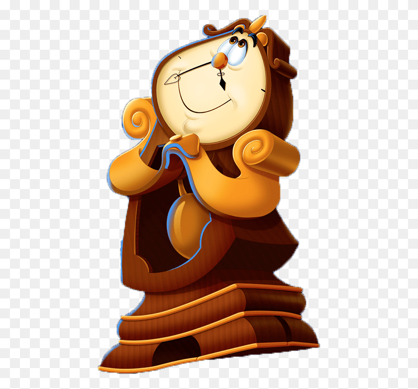 448x722 Cogsworth Beauty And The Beast Cartoon Cogsworth, Furniture, Toy HD PNG Download