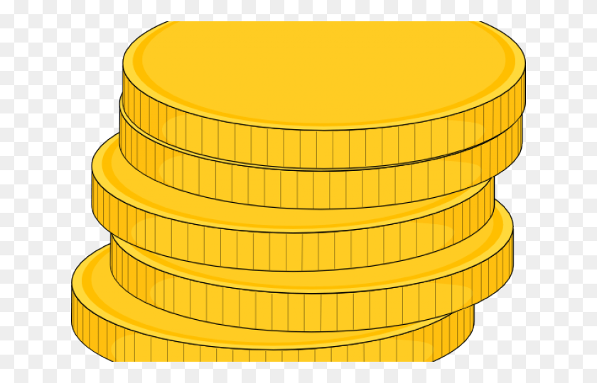 640x480 Coin Clipart Gold Piece Stack Of Coins, Staircase, Barrel, Jacuzzi HD PNG Download