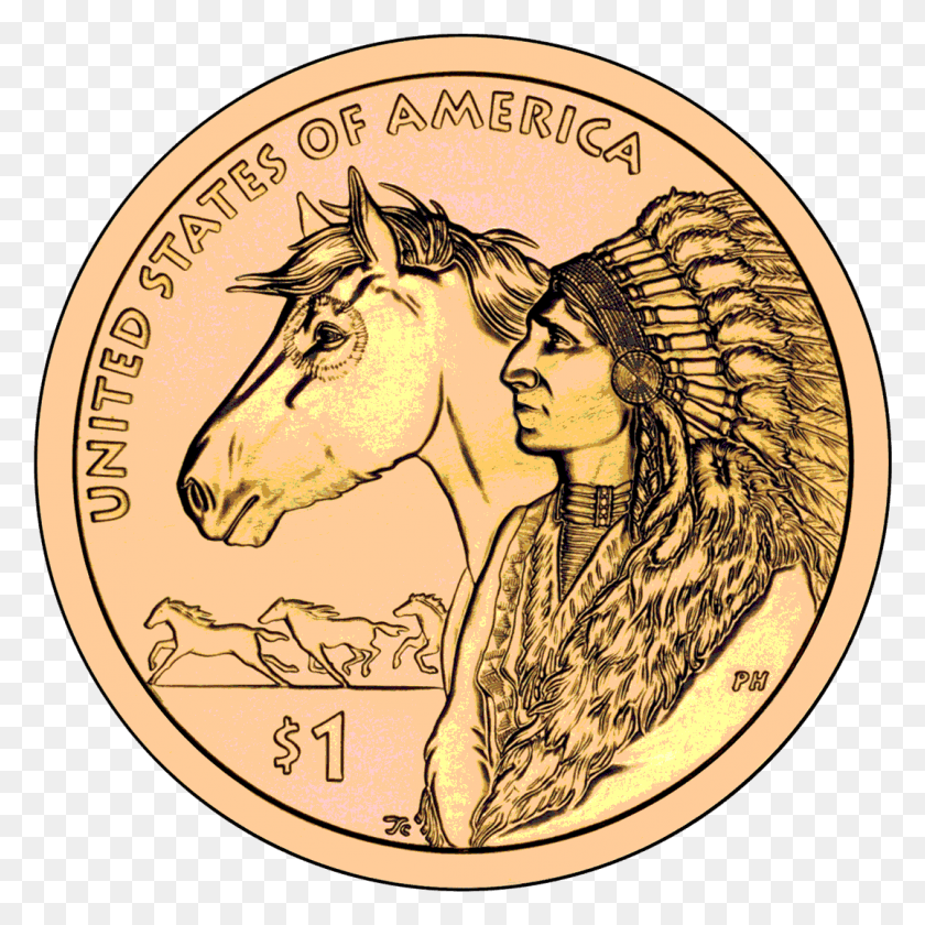 1076x1076 Coin Clipart One Dollar Native American Dollar Coins, Money, Nickel, Person HD PNG Download