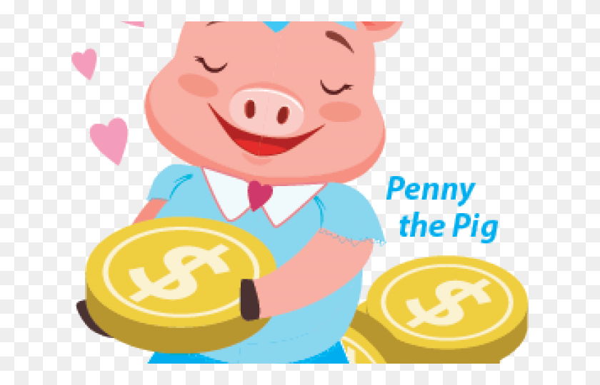 640x480 Coin Clipart Penny Wars Cartoon, Gold, Pig, Mammal HD PNG Download