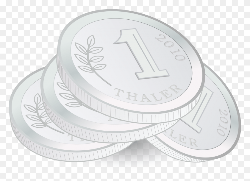 2400x1688 Coin Coins Currency Money One Pile Stack Thaler Free Clip Art Silver, Wristwatch, Clock Tower, Tower HD PNG Download