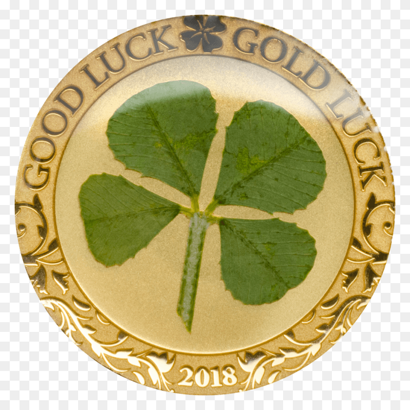 910x910 Coin Invest Trust Cit Four Leaf Clover Золотая Монета, Лист, Растение, Ковер Hd Png Скачать