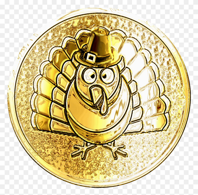 1667x1636 Coin Turkey Circle, Gold, Chandelier, Lamp HD PNG Download