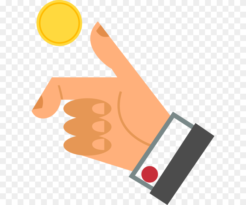 624x700 Coin Vector Flip A Coin Vector, Body Part, Finger, Hand, Person PNG