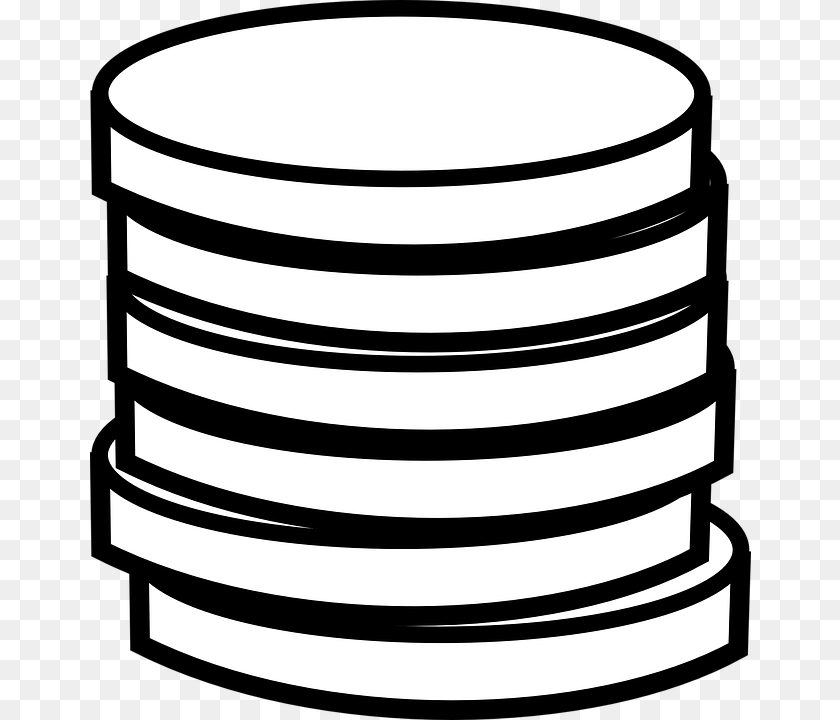 661x720 Coins Chips Pile Blank Coins Clipart Black And White, Cake, Dessert, Food, Wedding Transparent PNG