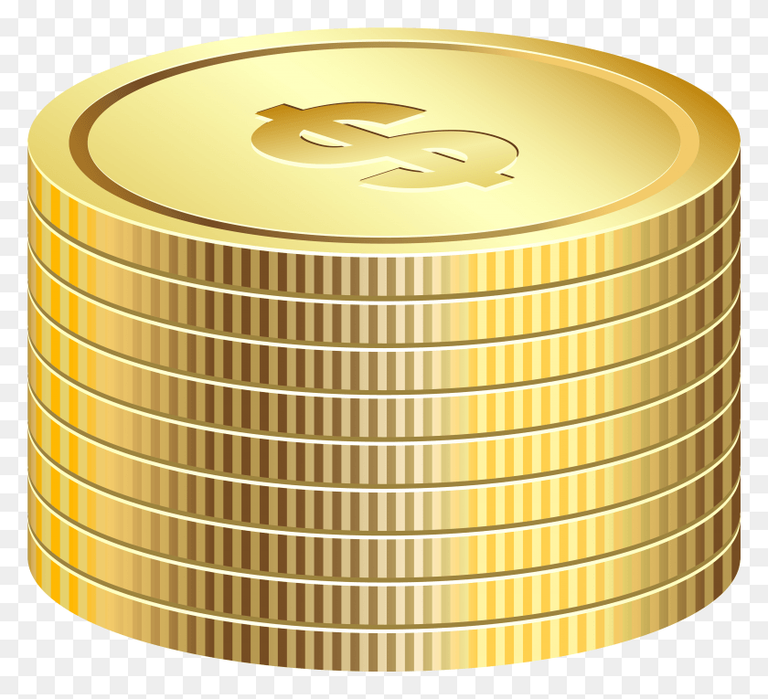 3847x3479 Coins Clipart Moeda Empilhada, Gold, Jacuzzi, Tub HD PNG Download
