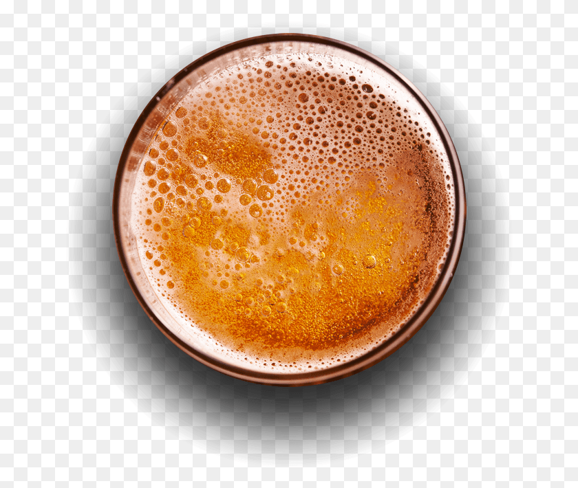 650x650 Cold Beer In A Glass Beer From Top, Coffee Cup, Cup, Beverage HD PNG Download