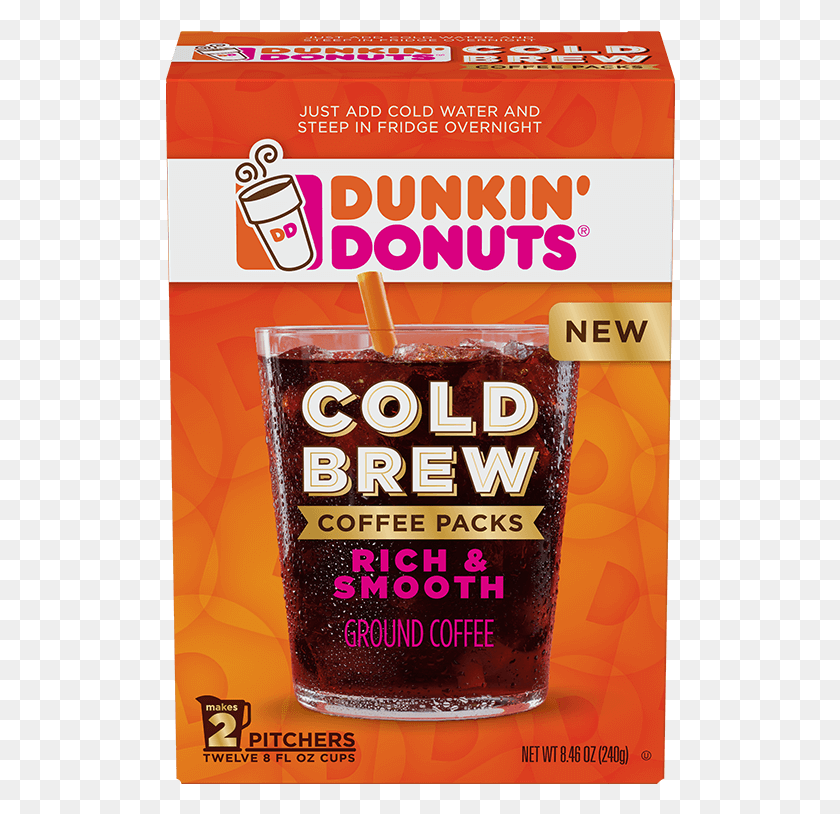 510x754 Cold Brew Coffee Packs Dunkin Donuts Cold Brew Packs, Poster, Advertisement, Flyer HD PNG Download