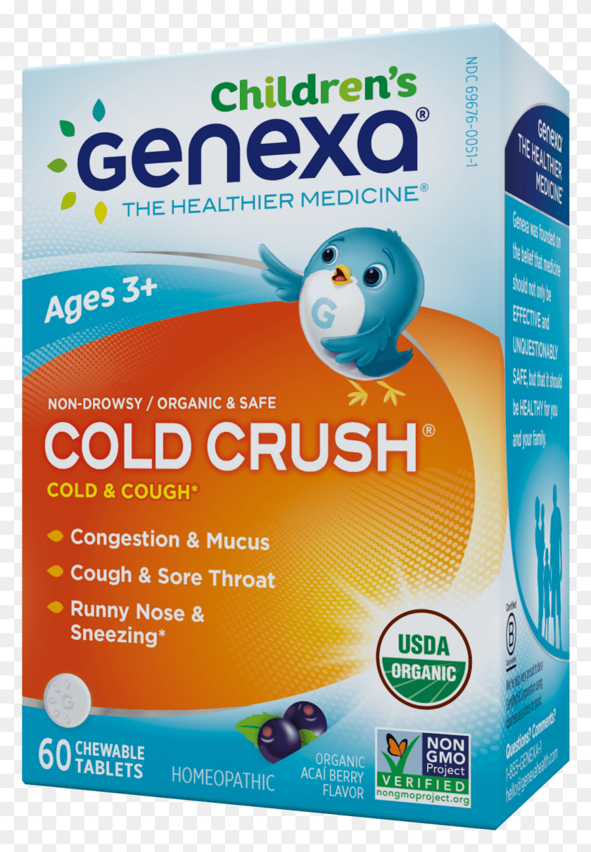 1071x1581 Гомеопатические Таблетки Cold Crush Organic Genexa Cold Crush, Плакат, Реклама, Флаер Png Скачать