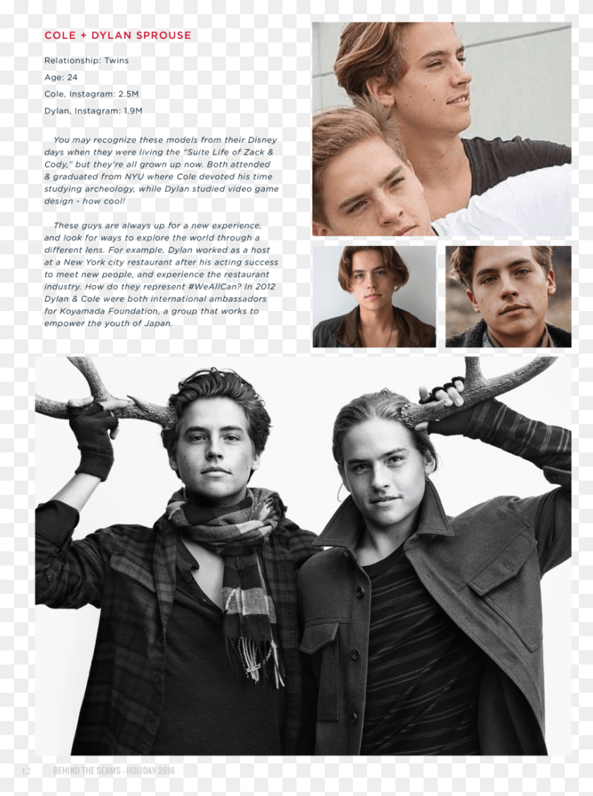 848x1160 Cole Dylan Sprouse Relationship Twins Age 24 Cole Collage, Person, Human, Clothing HD PNG Download