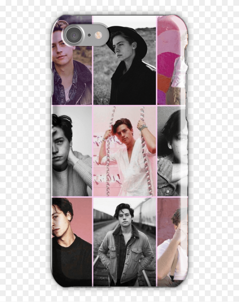 527x1001 Cole Sprouse Pink Aesthetic Collage Iphone 7 Snap Case Cole Sprouse Pink Aesthetic, Face, Person, Human HD PNG Download
