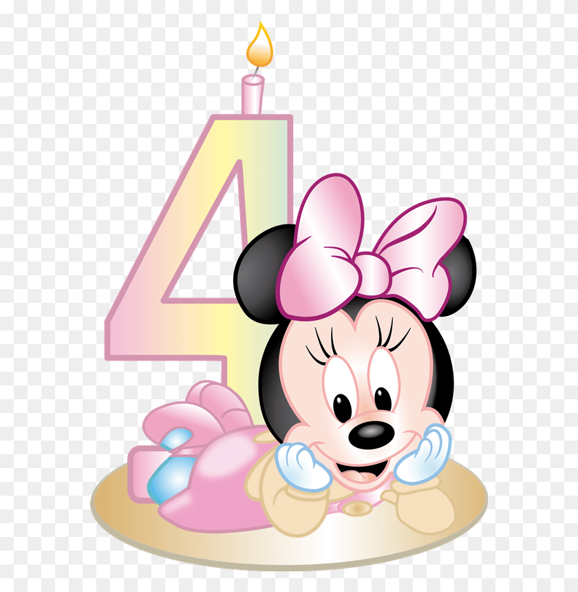 578x800 Coleccin De Gifs Baby Minnie Mouse .png, Number, Symbol, Text HD PNG Download