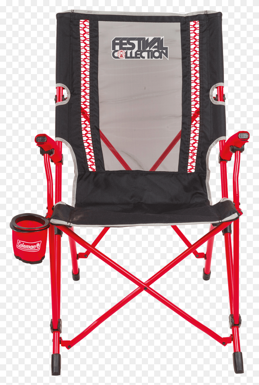 881x1341 Coleman Festival Collection Bungee Folding Chair Folding Chair, Furniture, Canvas, Throne HD PNG Download