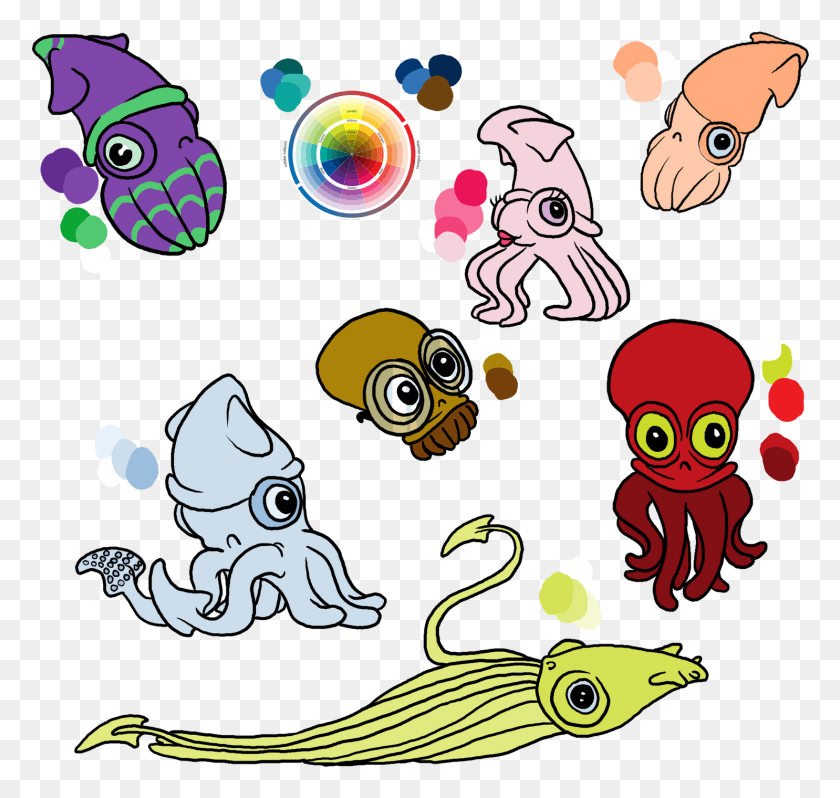 1485x1406 Coleoids, Sea Life, Animal, Seafood HD PNG Download