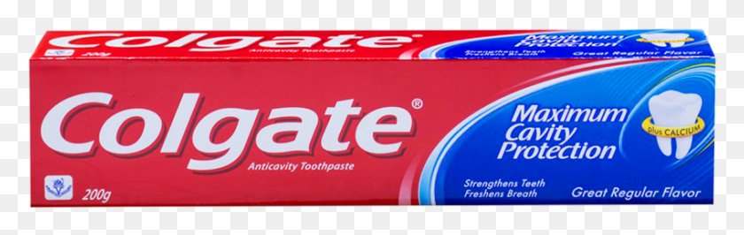 846x224 Colgate Tooth Paste Maximum Cavity Protection 200 Gm, Toothpaste, Gum, Word HD PNG Download