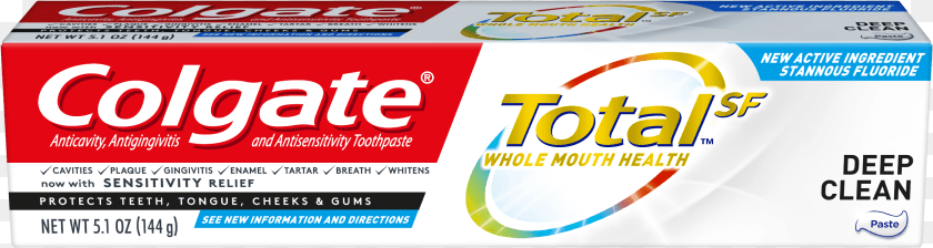 2401x640 Colgate Total Deep Clean Toothpaste Clipart PNG