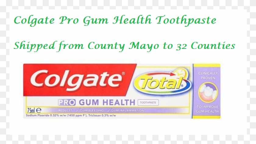 1000x528 Colgate Total Pro Gum Health Toothpaste 75ml Colgate HD PNG Download