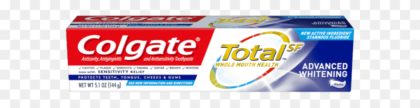 579x157 Colgate Total Sf Advanced Toothpaste Offer Colgate, Text, Word, Gum HD PNG Download