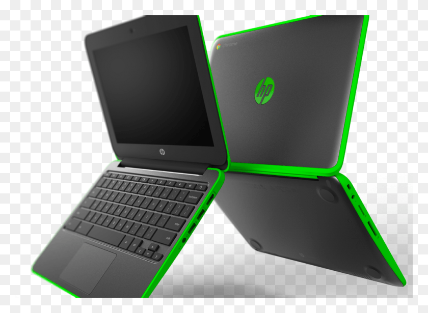 1000x712 Collaborate Easily With The Wide Angle Ips Touchscreen Hp Chromebook Green And Black, Pc, Computer, Electronics HD PNG Download