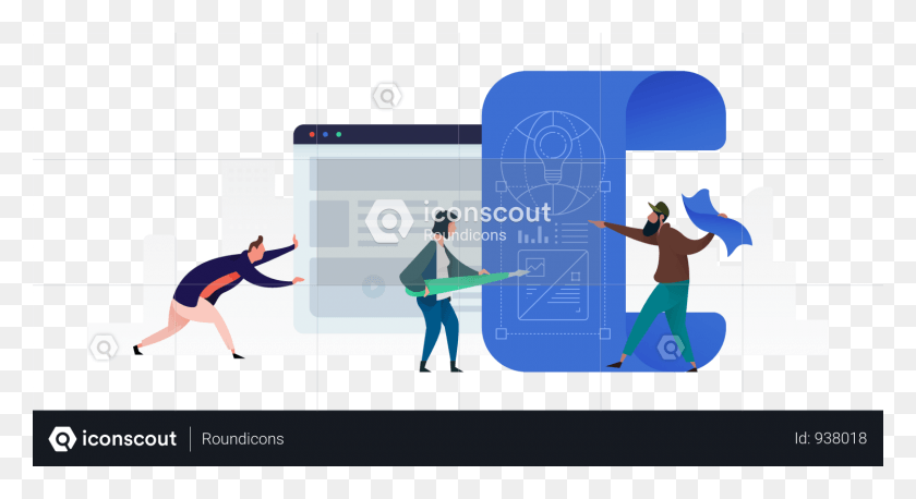 1500x766 Collaboration On Design Like The Blue Website Header User Interface Design, Standing, Person, Human HD PNG Download