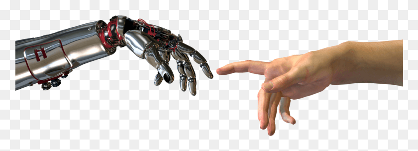 1001x312 Collaborative Cognitive Maps Robot Hand Human Hand, Person, Claw, Hook HD PNG Download