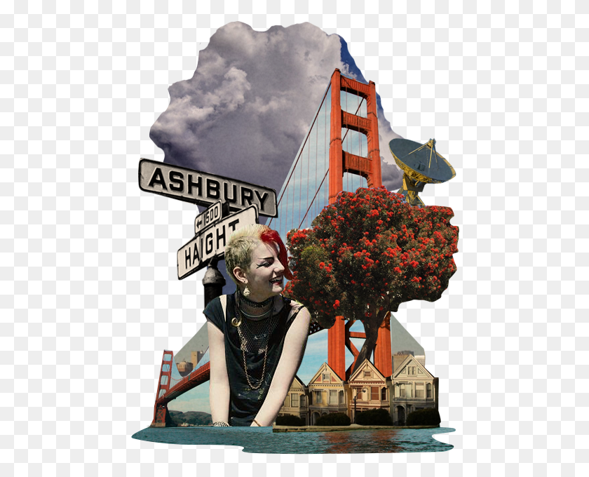 470x620 Descargar Png Collage De San Francisco Con El Puente Golden Gate Y El Puente Golden Gate, Persona, Humano, Edificio De Oficinas Hd Png