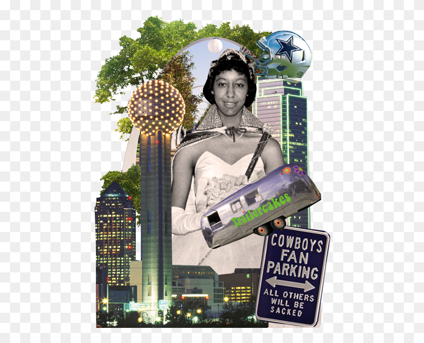 470x620 Descargar Png Collage De La Ciudad De Dallas Con Skyline Y Cartelera De Fútbol, ​​Skateboard, Deporte, Persona Hd Png