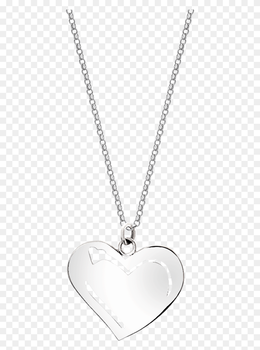 417x1071 Collar Corazon Locket, Necklace, Jewelry, Accessories HD PNG Download