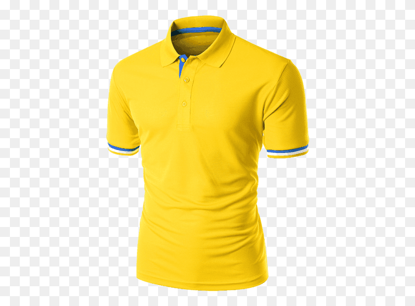 412x560 Collar Polo T Shirts Yellow Shirt With Collar, Clothing, Apparel, Sleeve HD PNG Download