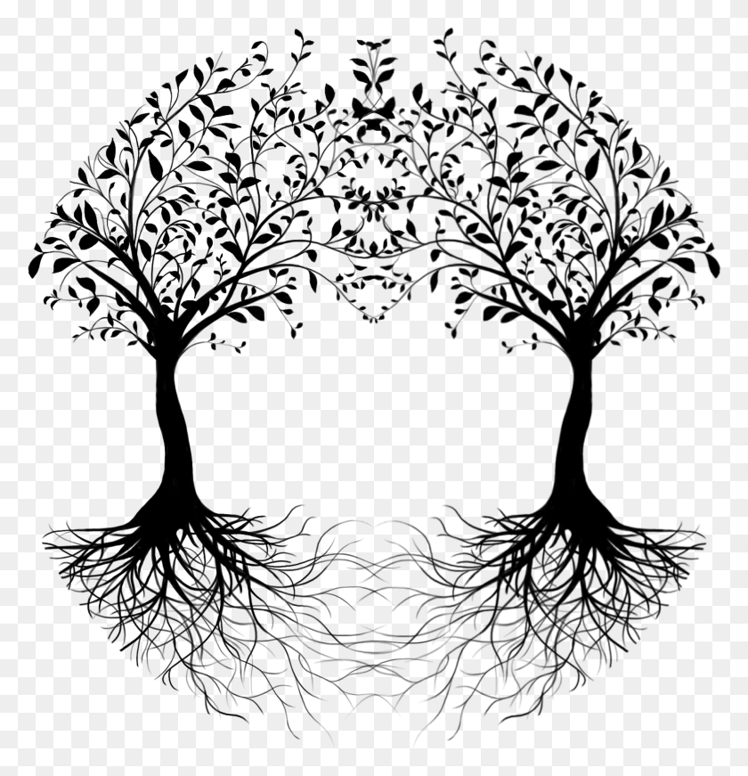 1966x2046 Collection Free Roots Drawing Heart On Tree With Roots, Outdoors, Nature, Astronomy HD PNG Download