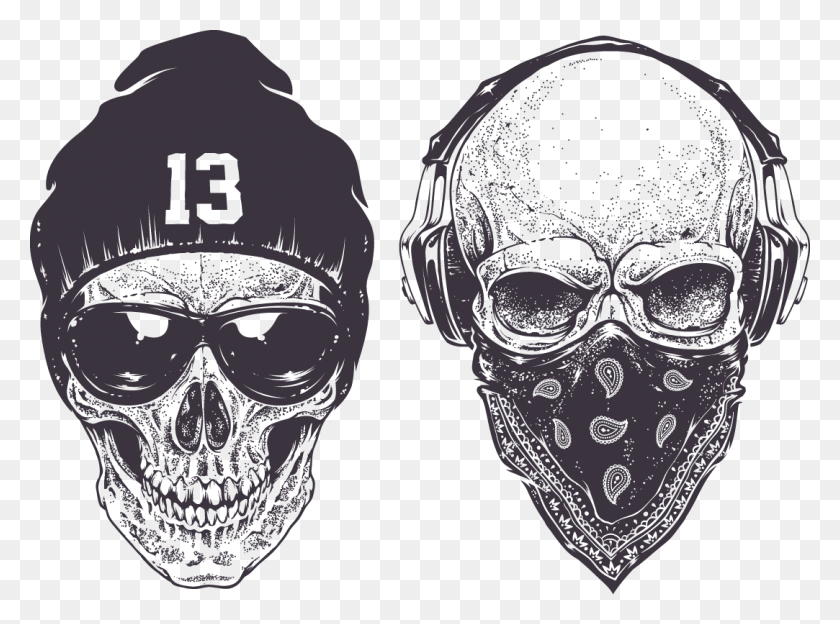 1083x784 Collection Illustration Skull Royalty Free Free Skull Art, Sunglasses, Accessories, Accessory HD PNG Download