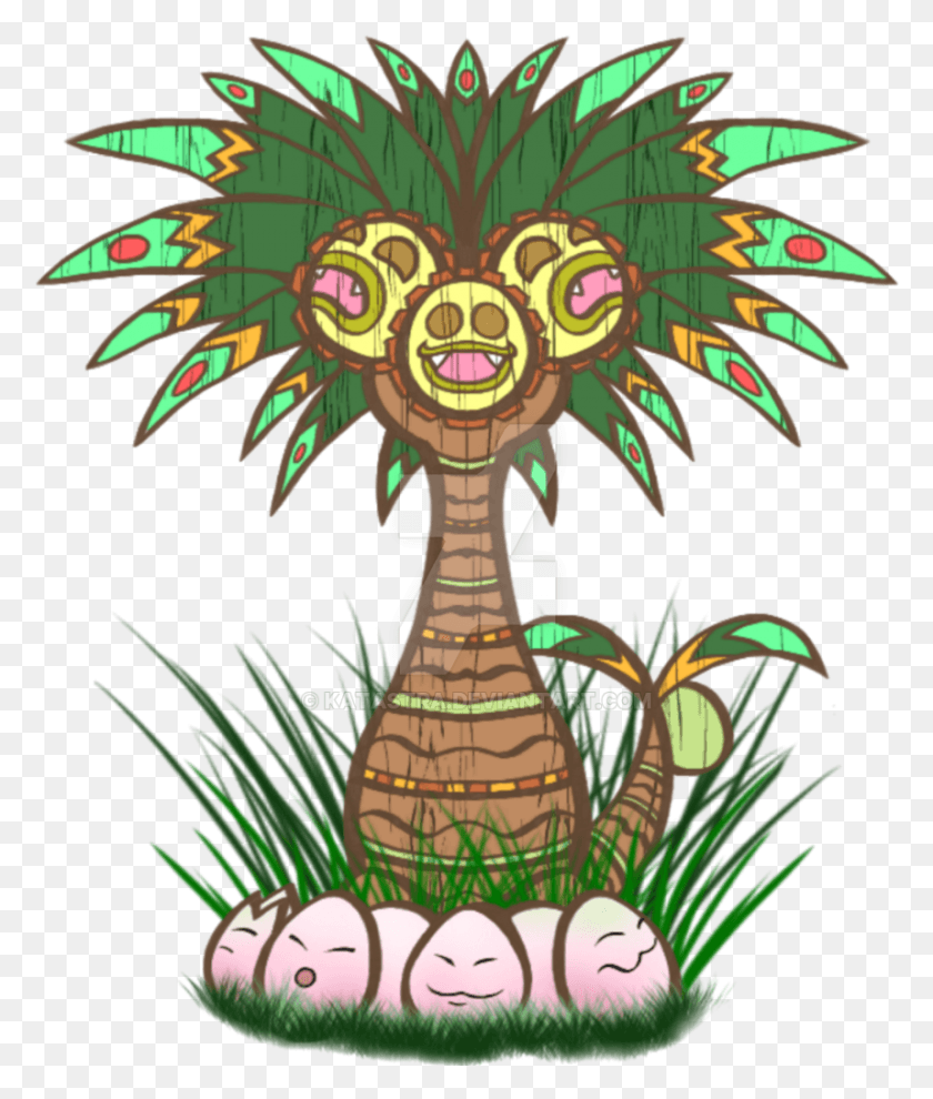 858x1024 Collection Of Alolan Exeggutor Drawing, Architecture, Building HD PNG Download