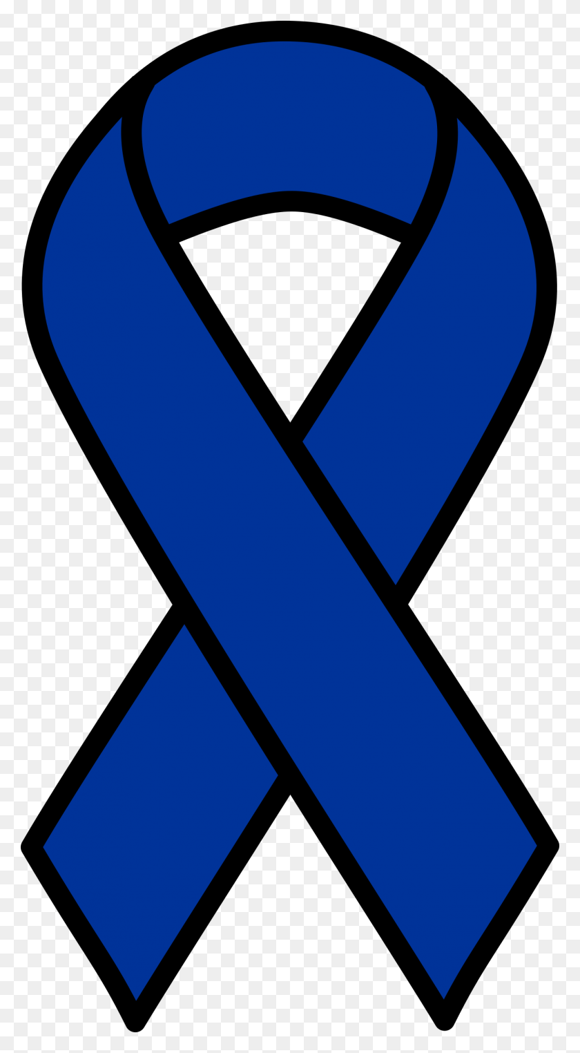 Collection Of Blue Ribbon Clipart Black And White Colon Cancer Ribbon