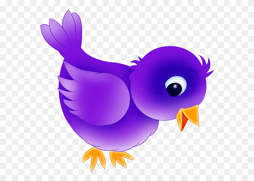 576x540 Collection Of Cute Flying Birds Clipart Purple Bird Clipart, Animal, Balloon, Ball HD PNG Download