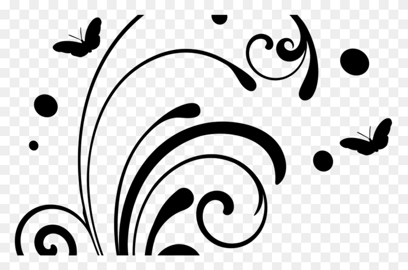 1344x856 Collection Of Free Accenting Clipart Swirl Pattern Butterfly Wall Design Clip Art, Gray, World Of Warcraft HD PNG Download