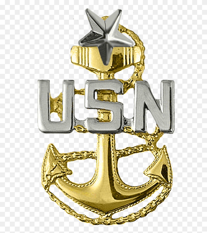578x886 Collection Of Free Anachoret Clipart Petty Officer Navy Scpo, Buckle, Gold, Symbol HD PNG Download